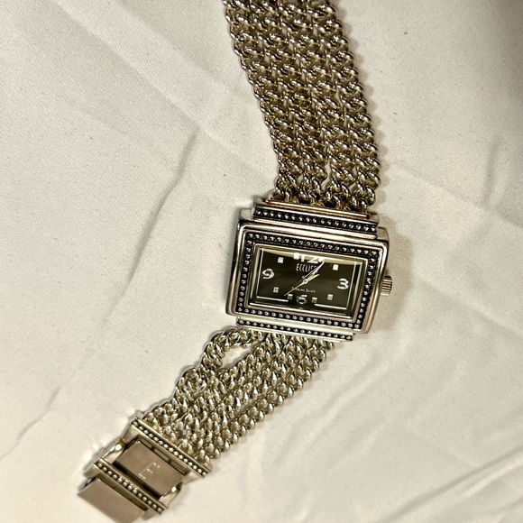 Ecclissi Analog Wristwatch 4 chains bracelet, 6” wrist size, Japan quartz  -1